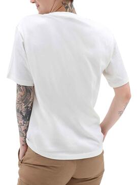 T-Shirt Vans Pocket Blanc pour Femme