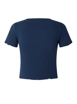 T-Shirt Pepe Jeans Cara Bleu Marine pour Femme