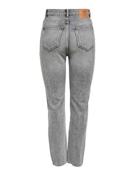 Pantalon Jeans Only Emily NAS027 Gris pour Femme