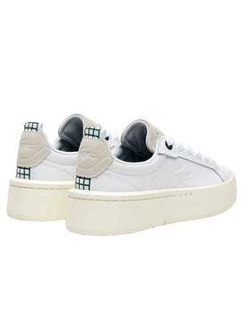 Baskets Lacoste Carnaby Plat Blanc pour Femme