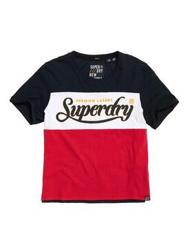 T-Shirt Superdry Premium Luxe Colorblock Femme