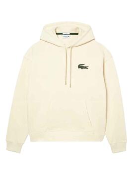 Sweat Lacoste Eco Loose Beige Homme et Femme