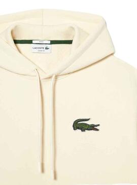 Sweat Lacoste Eco Loose Beige Homme et Femme