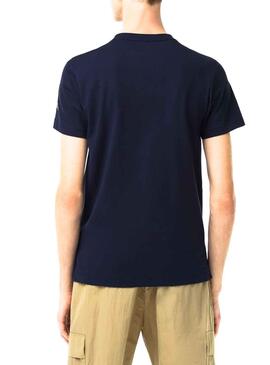 T-Shirt Lacoste x Novak Djokovic Bleu Marine Homme