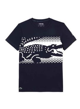 T-Shirt Lacoste x Novak Djokovic Bleu Marine Homme