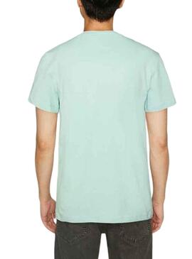 T-Shirt Lacoste Logo Turquoise pour Homme