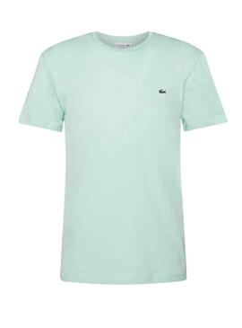 T-Shirt Lacoste Logo Turquoise pour Homme