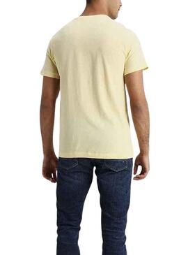 T-Shirt Logo Lacoste Jaune pour Homme