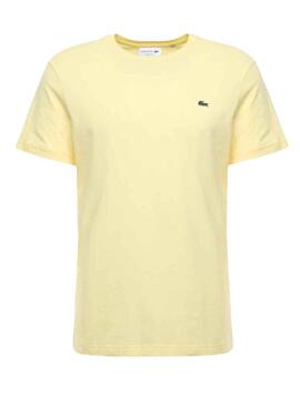 T-Shirt Logo Lacoste Jaune pour Homme
