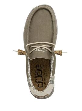 Chaussures Hey Dude Wally Eco Vert pour Homme