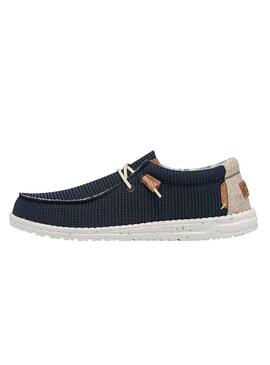 Chaussures Hey Dude Wally Eco Bleu Marine pour Homme