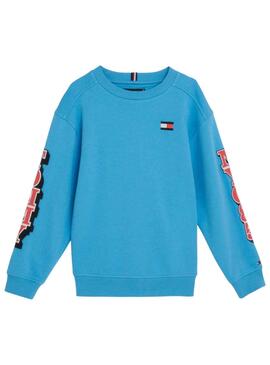 Sweat Tommy Hilfiger Fun Bleu pour Garçon