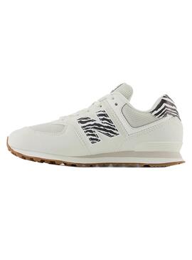 Baskets New Balance 574 Blanc Animal Print