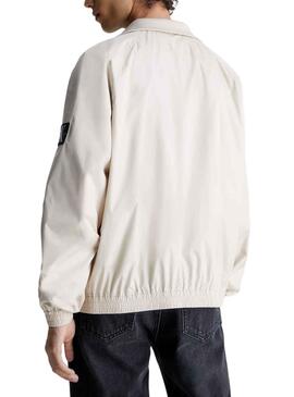 Veste Calvin Klein Harrington Beige pour Homme