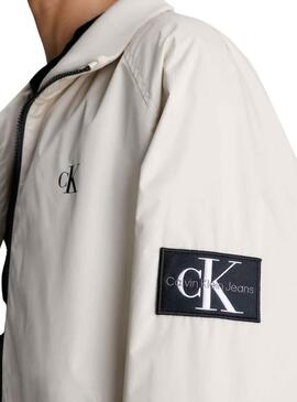 Veste Calvin Klein Harrington Beige pour Homme