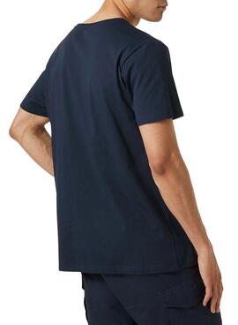 T-Shirt Helly Hansen Shoreline Bleu Marine pour Homme