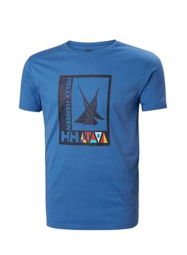 T-Shirt Helly Hansen Shoreline Bleu pour Homme