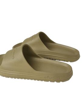 Flip flops Pepe Jeans Beach Slide Vert pour Homme