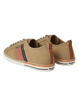 Baskets Pepe Jeans Maoui Tape Camel pour Homme