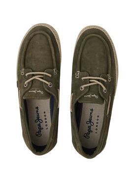 Baskets Pepe Jeans Maoui Sailor Vert Homme