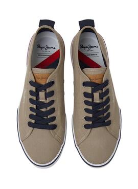 Baskets Pepe Jeans Kenton Smart  Brun Homme