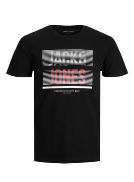 T-Shirt Jack & Jones Brix Noire pour Homme
