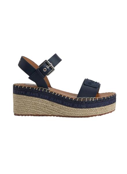 Sandales Pepe Jeans Witney Brand Bleu Marine Femme