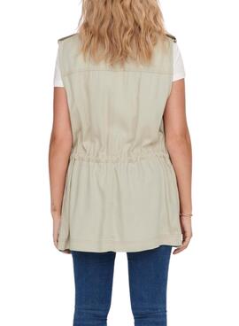 Gilet Only Beige Kenya pour Femme