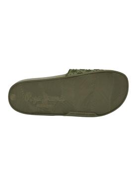 Flip flops Pepe Jeans Slider Plain Vert pour Femme