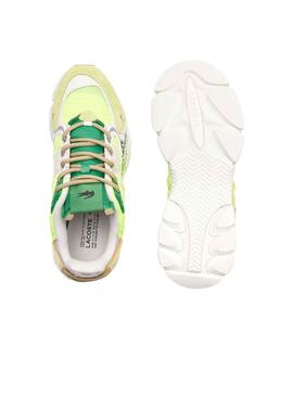 Baskets Lacoste Neo L003 Jaune et Vert