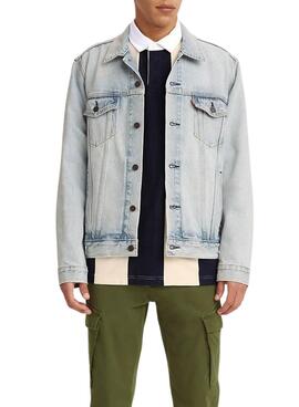 Veste Denim Levis New Light Bleu pour Homme