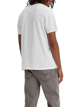 T-Shirt Levis Party Animal Blanc pour Homme