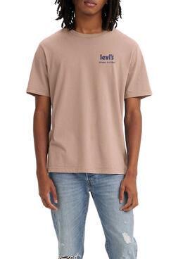 T-Shirt Levis Art Brun pour Homme