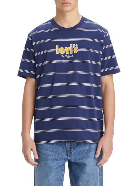 T Shirt Levis Naval Bleu Marine pour Homme
