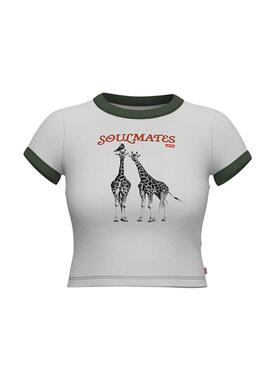 T-Shirt Levis Soulmate Blanc pour Femme