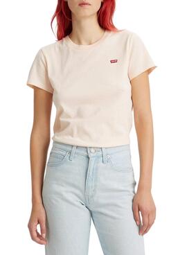 T-Shirt Levis Perfect Tee Rosa pour Femme