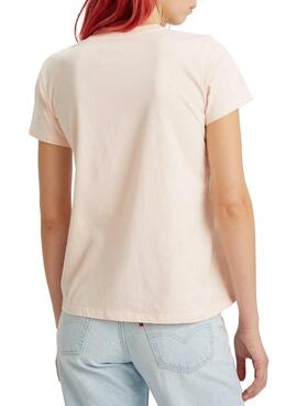 T-Shirt Levis Perfect Tee Rosa pour Femme