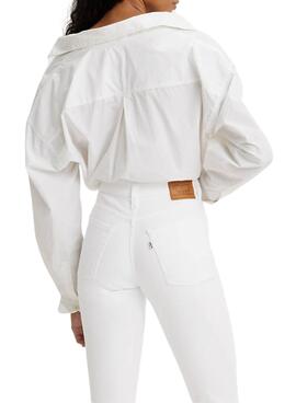 Pantalon Jeans Levis 721 Blanc pour Femme