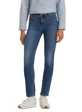 Pantalon Jeans Levis 312 Bleu pour Femme