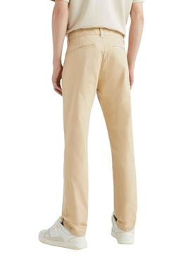 Pantalon Tommy Jeans Austin Chino Beige Homme