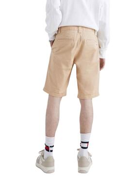 Bermuda Tommy Jeans Beige Scanton pour Homme