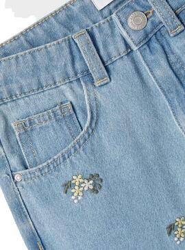 Pantalon Jeans Name It Shaped Bleu pour Fille