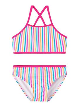 Bikini Name It Lumineux Rayures pour Fille