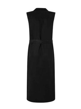 Robe Pepe Jeans Maggie Noire pour Femme