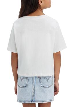 T-Shirt Levis Organic Blanc pour Fille