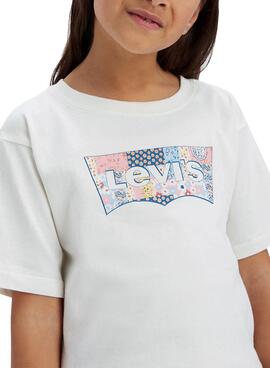 T-Shirt Levis Organic Blanc pour Fille