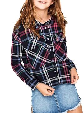 Chemise Jeans Pepe Cherry Cadres Fille