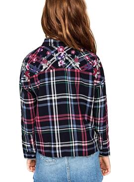 Chemise Jeans Pepe Cherry Cadres Fille