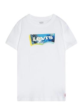 T-Shirt Levis Landscape Blanc pour Garçon