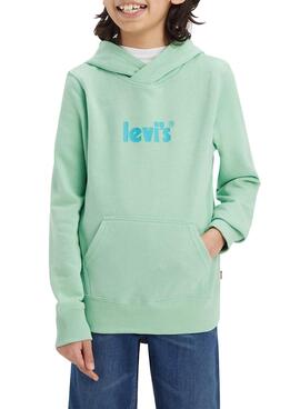 Sweat Levis Logo Pull Vert pour Garçon